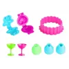 LEAN TOYS Color Clay DIY sünnipäevatort ja -maja - 24 värvi õhku kuivav modelleerimissavi komplekt tööriistade, vormide ja tarvikutega lastele alates 6. eluaastast
