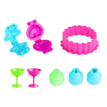 LEAN TOYS Color Clay DIY sünnipäevatort ja -maja - 24 värvi õhku kuivav modelleerimissavi komplekt tööriistade, vormide ja tarvikutega lastele alates 6. eluaastast