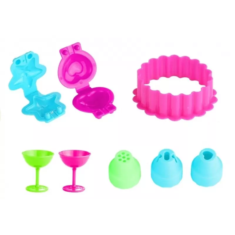 LEAN TOYS Color Clay DIY sünnipäevatort ja -maja - 24 värvi õhku kuivav modelleerimissavi komplekt tööriistade, vormide ja tarvikutega lastele alates 6. eluaastast