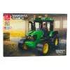 LEAN TOYS Ehitusklotsid Talu traktor Põllumajanduslik Roheline 304 tk