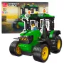 LEAN TOYS Ehitusklotsid Talu traktor Põllumajanduslik Roheline 304 tk