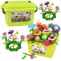 LEAN TOYS Ehitusklotsid Lilled Värviline Lilleaed Karbis 73 tk
