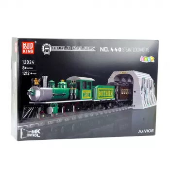 LEAN TOYS Ehitusklotsid Kaugjuhtimisega Auruvedur RC Roheline 1212 tk