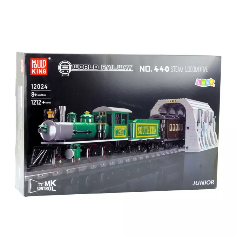 LEAN TOYS Ehitusklotsid Kaugjuhtimisega Auruvedur RC Roheline 1212 tk