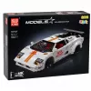 LEAN TOYS Ehitusklotsid Sportauto Kaugjuhtimisega RC Valge 1384 tk