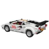 LEAN TOYS Ehitusklotsid Sportauto Kaugjuhtimisega RC Valge 1384 tk