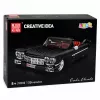 LEAN TOYS Ehitusklotsid Klassikaline Auto Cabrio Cadi-Elrado Must 1324 tk