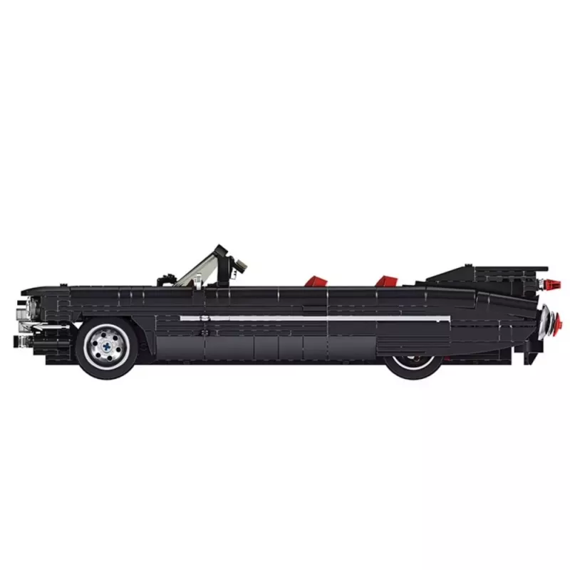 LEAN TOYS Ehitusklotsid Klassikaline Auto Cabrio Cadi-Elrado Must 1324 tk