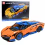 LEAN TOYS Ehitusklotsidest sportauto RC – sinine ja oranž (1883 tükki, 2,4GHz, 1:8 mõõtkava)