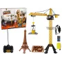 LEAN TOYS Ehituskraana R/C kaugjuhtimisega 90 cm kõrge Eiffeli torni ehitus