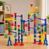 LEAN TOYS ehituskomplekt kuuliraja tunnelid värvilised dinosaurused 192 tk