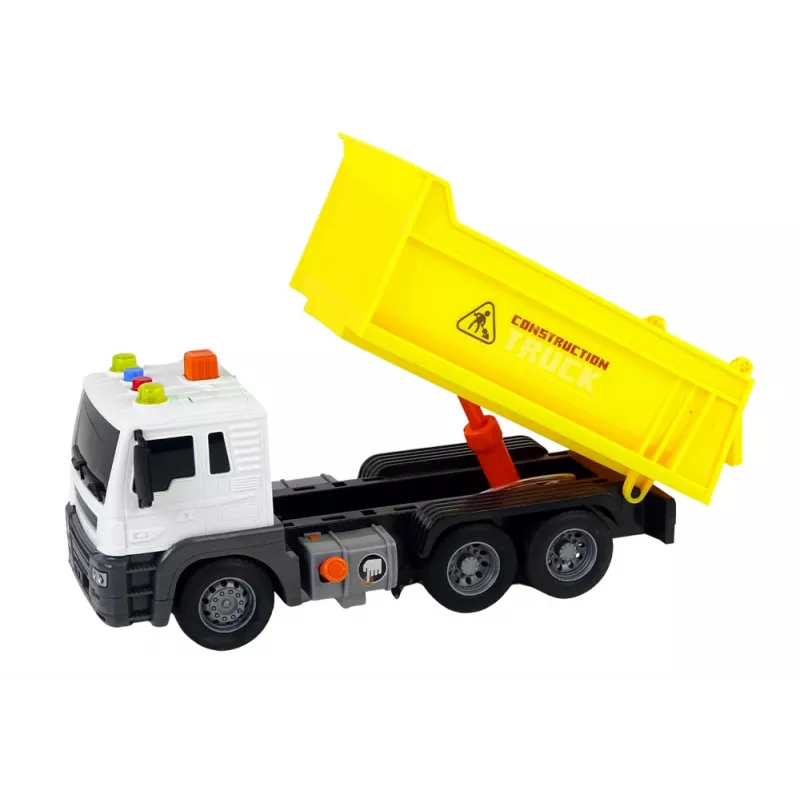 LEAN TOYS Ehitusmasin Kallurauto 1:16 Kollane Tõstukhaagis