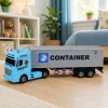LEAN TOYS Konteinerveok avatavate uste, tulede ja helidega – Sinine, 54 cm