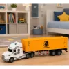 LEAN TOYS konteineriveok avanevate uste, tulede ja helidega, kollane, 54 cm