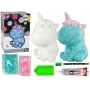 LEAN TOYS Creative Unicorn Kit DIY Diamonds Crystals Blue
