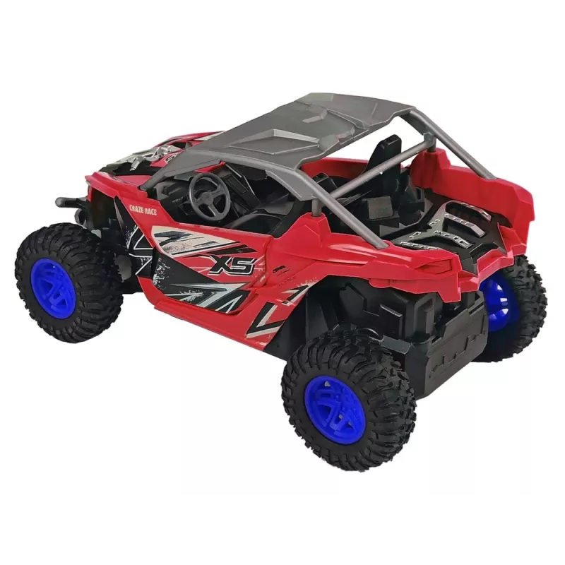 LEAN TOYS Cross Country Remote Controlled Terrain Car 27 MHz Red