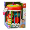 LEAN TOYS Silindriline sensoorne kuubik interaktiivne kujundite sorteerija tulede ja helidega - Mitmevärviline (22659)