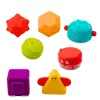 LEAN TOYS Silindriline sensoorne kuubik interaktiivne kujundite sorteerija tulede ja helidega - Mitmevärviline (22659)