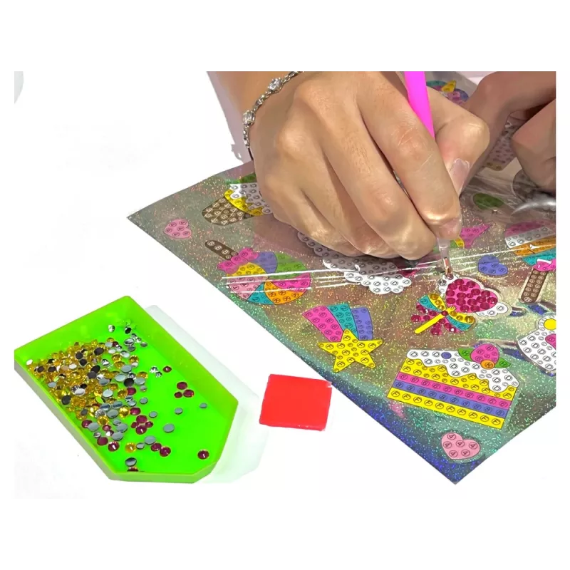 LEAN TOYS Diamond Embroidery Sticker Set Space Astronaut Mosaic