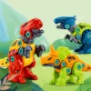 LEAN TOYS Dinosaur Construction Blocks Screwing Set with Screwdriver 4-in-1