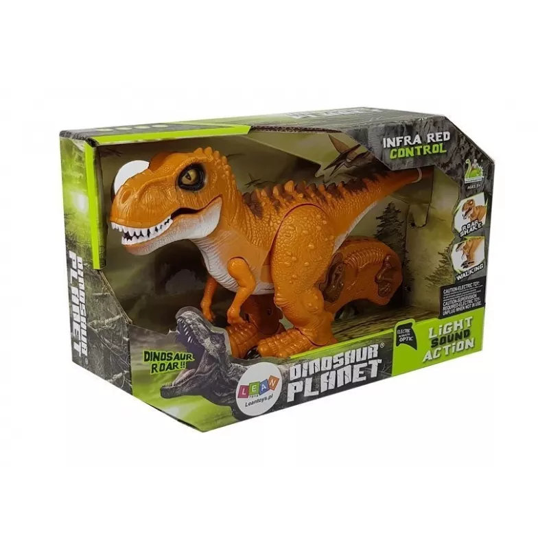 LEAN TOYS Dinosaur Remote Controlled R/C Bronze Sound Light