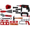 LEAN TOYS DIY tööriistakomplekt kohvris must – 187-osaline kroomvanaadiumterasest tööriistakomplekt ratastega kohvriga