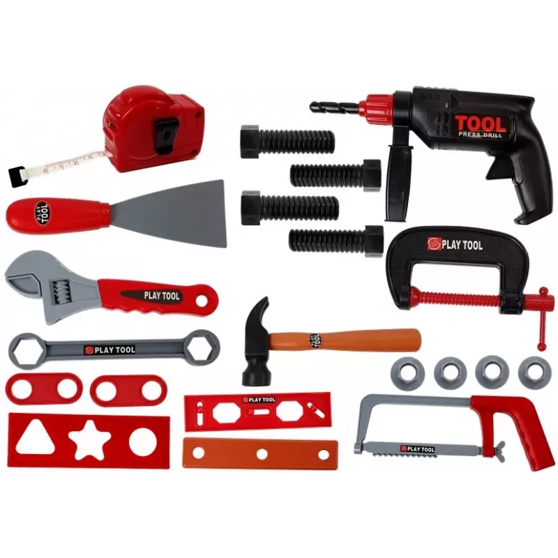 LEAN TOYS DIY tööriistakomplekt kohvris must – 187-osaline kroomvanaadiumterasest tööriistakomplekt ratastega kohvriga