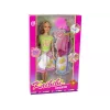 LEAN TOYS nukk pikkade juuste ja maalimiskleidiga