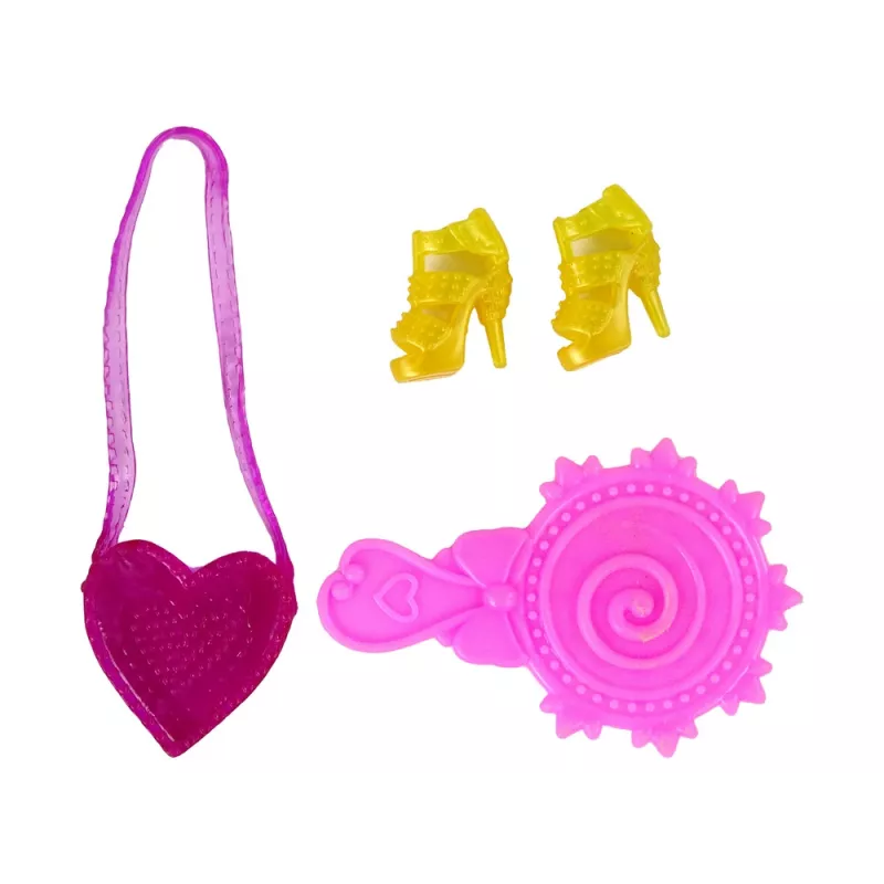 LEAN TOYS nukk pikkade juuste ja maalimiskleidiga