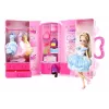 LEAN TOYS Nukumudeli riiete, riietumistarvikute ja ehete komplekt kohvris