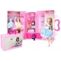 LEAN TOYS Nukumudeli riiete, riietumistarvikute ja ehete komplekt kohvris