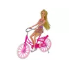 LEAN TOYS Nukk jalgrattal Roosa