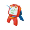 LEAN TOYS Kahepoolne tahvel kriidipulkade, statiivi ja projektoriga piltide jaoks, punane