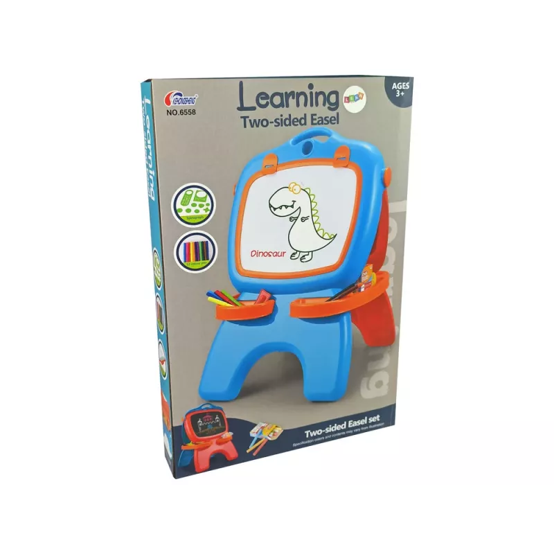 LEAN TOYS Kahepoolne Magnetiline Tahvel Siniste ja Punaste Mallidega