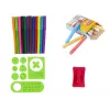 LEAN TOYS Kahepoolne Magnetiline Tahvel Siniste ja Punaste Mallidega