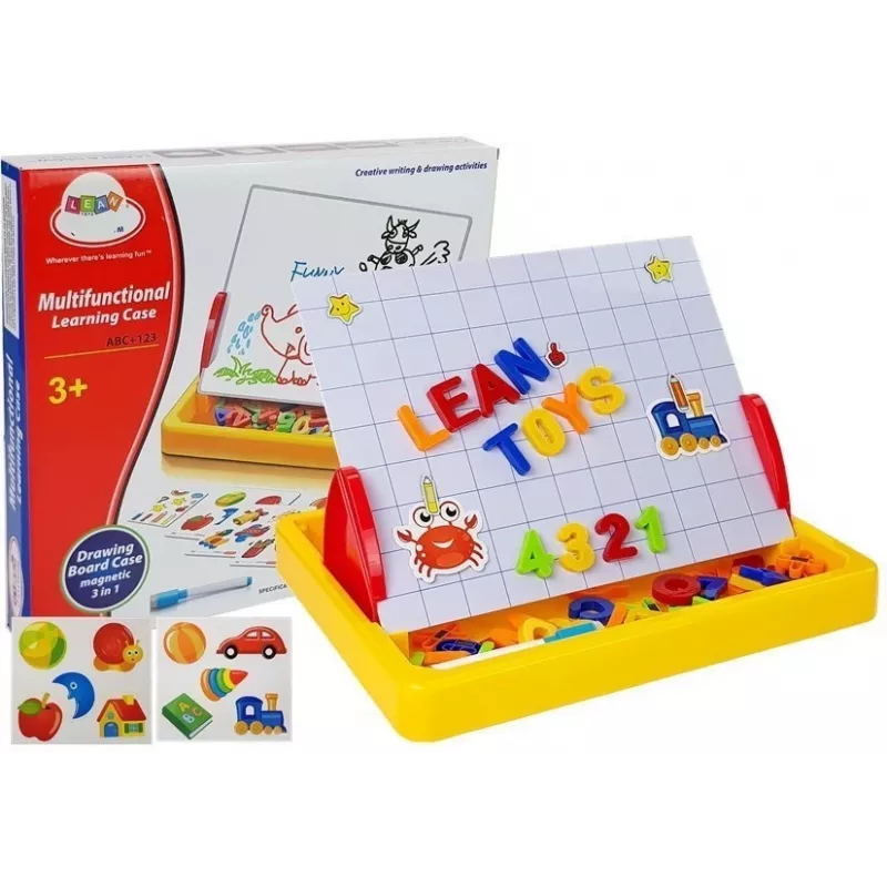 LEAN TOYS Magnetiline joonistustahvel