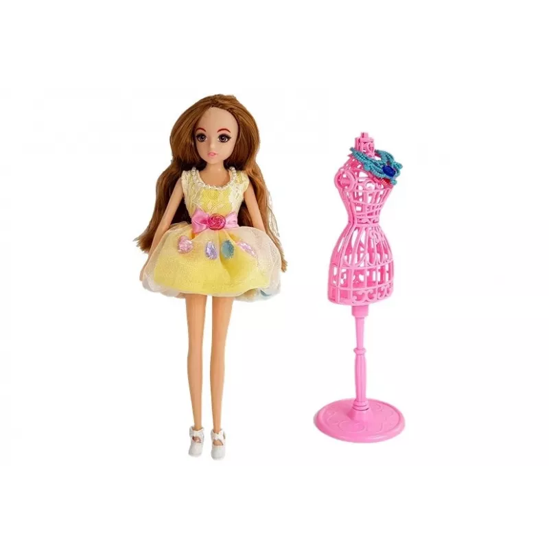 LEAN TOYS Riietusruum valguse ja peegliga 26 cm nukkudele - Riietuskomplekt ja aksessuaarid