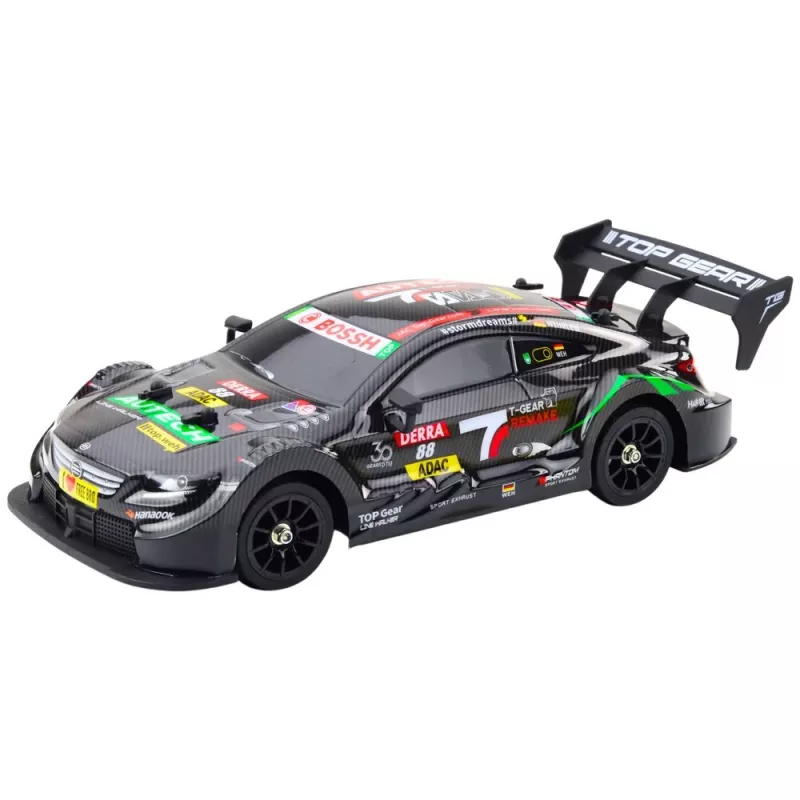 LEAN TOYS Driftiauto RC Must süsinik 30km/h 1:16