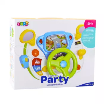 LEAN TOYS Juhtimissimulaator Hariv rool Interaktiivsete helide ja tuledega