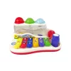 LEAN TOYS Hariduslik Dulcimer Lapsele Haamri ja Värviliste Pallidega