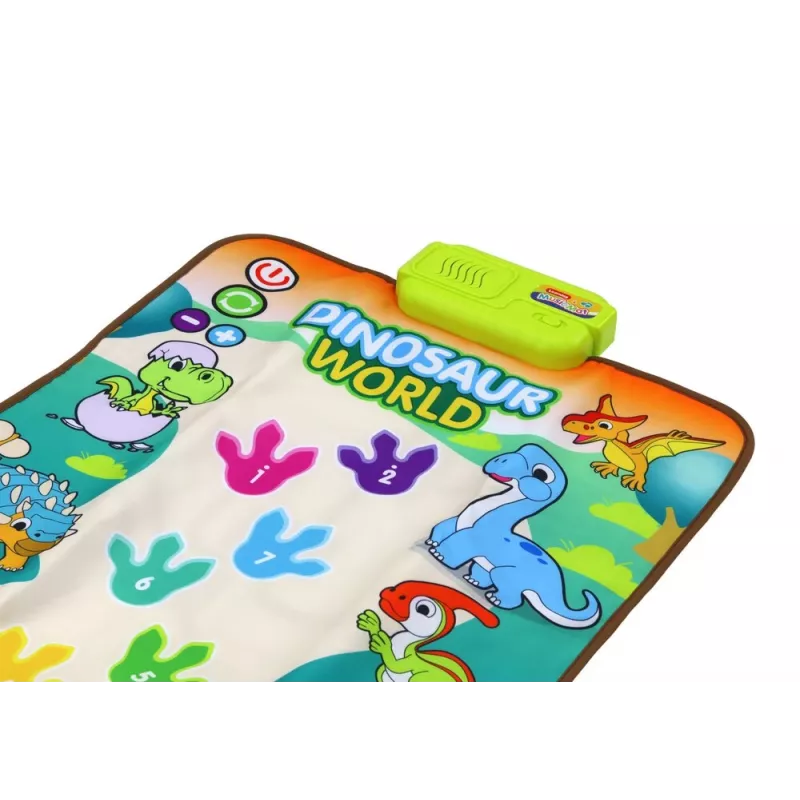 LEAN TOYS Hariduslik Interaktiivne Tantsumatt Dinosaurused Valgus Heli