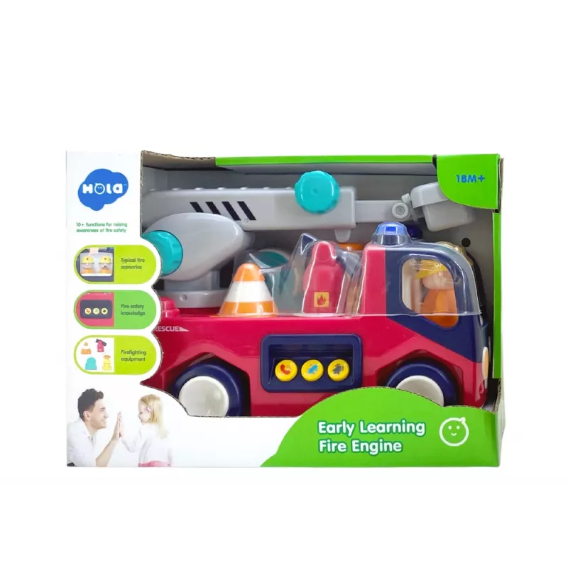 LEAN TOYS Hariv Interaktiivne Tuletõrjejaam Väikelastele Heli ja Valgusega