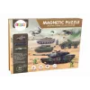 LEAN TOYS Hariv Magnetpuzzle Komplekt - Maasõja Teema