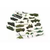 LEAN TOYS Hariv Magnetpuzzle Komplekt - Maasõja Teema