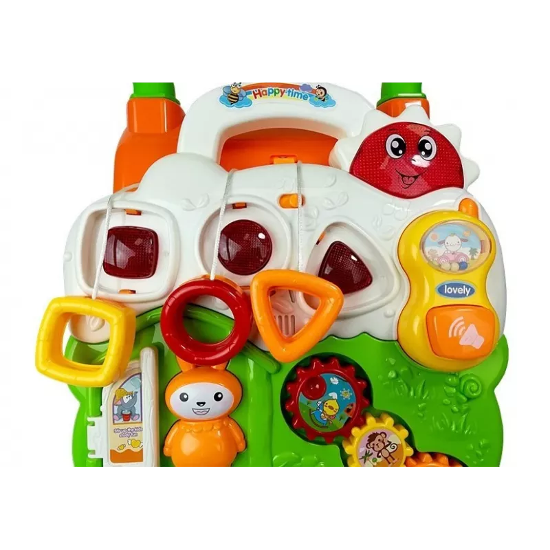 LEAN TOYS Hariv lükkeratas beebidele klaveriga