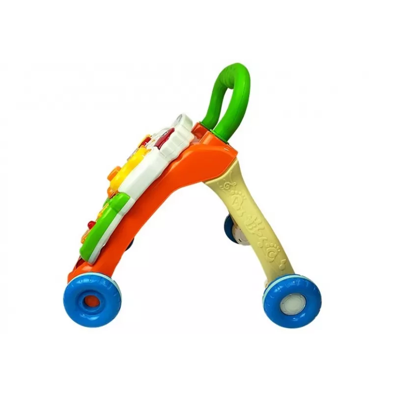 LEAN TOYS Hariv lükkeratas beebidele klaveriga