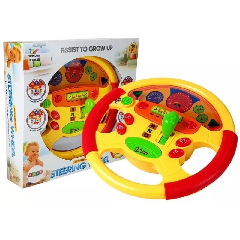 LEAN TOYS Hariduslik rool beebile heli- ja valgusefektidega
