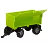 LEAN TOYS Farm Tractor with Trailer Lights Sounds Green