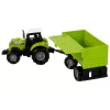 LEAN TOYS Farm Tractor with Trailer Lights Sounds Green