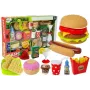 LEAN TOYS Fast Food Hamburgeri komplekt | 12-osaline mängutoidukomplekt lastele